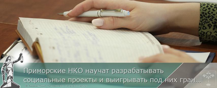 Приморские НКО научат разрабатывать социальные проекты и выигрывать под них гранты