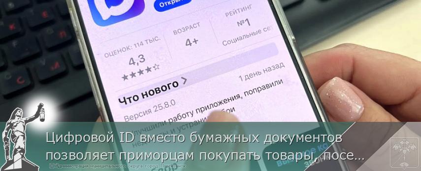 Цифровой ID вместо бумажных документов позволяет приморцам покупать товары, посещать музеи и театры | Администрация муниципального округа город Партизанск Приморского края Официальный сайт