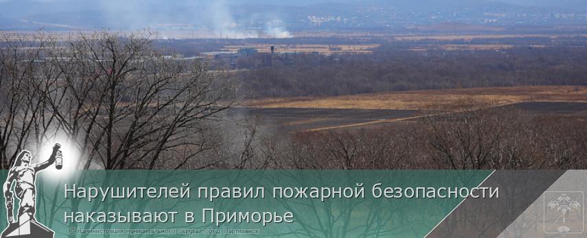 Нарушителей правил пожарной безопасности наказывают в Приморье | Администрация муниципального округа город Партизанск Приморского края Официальный сайт