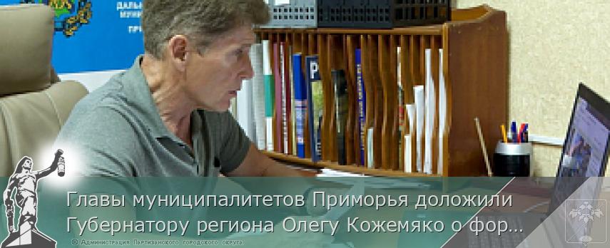 Главы муниципалитетов Приморья доложили Губернатору региона Олегу Кожемяко о формировании групп сотрудников для ликвидации последствий наводнения | Администрация муниципального округа город Партизанск Приморского края Официальный сайт