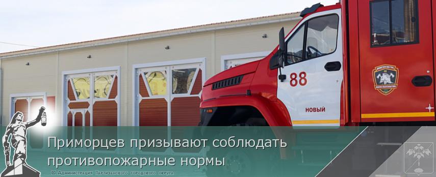 Приморцев призывают соблюдать противопожарные нормы | Администрация муниципального округа город Партизанск Приморского края Официальный сайт Приморцев призывают соблюдать противопожарные нормы | Администрация муниципального округа город Партизанск Приморского края Официальный сайт
