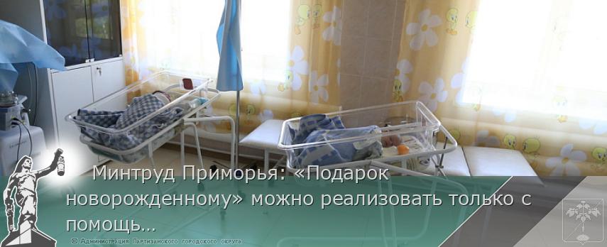     Минтруд Приморья: «Подарок новорожденному» можно реализовать только с помощью пластиковой карты «МИР», сообщает www.primorsky.ru 