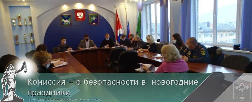 Комиссия – о безопасности в новогодние праздники | Администрация муниципального округа город Партизанск Приморского края Официальный сайт Комиссия – о безопасности в новогодние праздники | Администрация муниципального округа город Партизанск Приморского края Официальный сайт