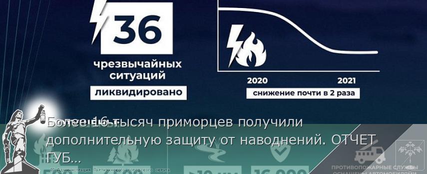 Более 16 тысяч приморцев получили дополнительную защиту от наводнений. ОТЧЕТ ГУБЕРНАТОРА, сообщает www.primorsky.ru