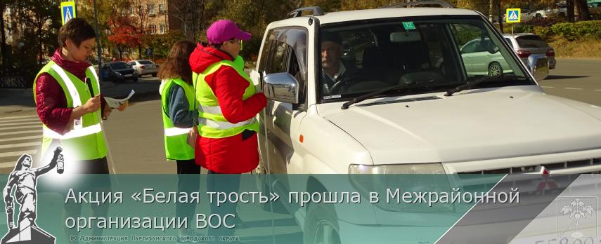 Акция «Белая трость» прошла в Межрайонной организации ВОС | Администрация муниципального округа город Партизанск Приморского края Официальный сайт Акция «Белая трость» прошла в Межрайонной организации ВОС | Администрация муниципального округа город Партизанск Приморского края Официальный сайт