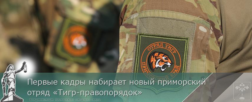 Первые кадры набирает новый приморский отряд «Тигр-правопорядок» | Администрация муниципального округа город Партизанск Приморского края Официальный сайт
