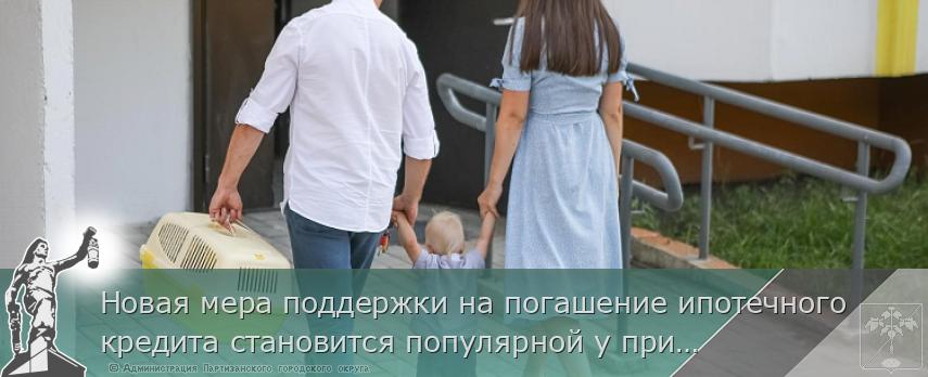 Новая мера поддержки на погашение ипотечного кредита становится популярной у приморских семей, сообщает www.primorsky.ru | Администрация муниципального округа город Партизанск Приморского края Официальный сайт Новая мера поддержки на погашение ипотечного кредита становится популярной у приморских семей, сообщает www.primorsky.ru | Администрация муниципального округа город Партизанск Приморского края Официальный сайт