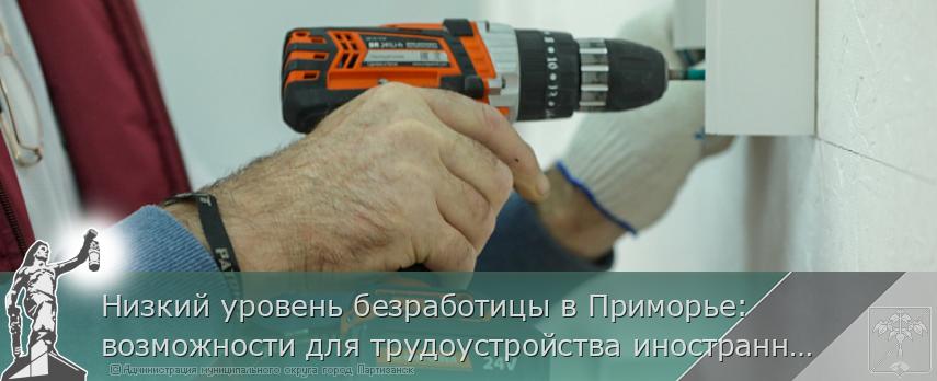 Низкий уровень безработицы в Приморье: возможности для трудоустройства иностранных граждан | Администрация муниципального округа город Партизанск Приморского края Официальный сайт Низкий уровень безработицы в Приморье: возможности для трудоустройства иностранных граждан | Администрация муниципального округа город Партизанск Приморского края Официальный сайт